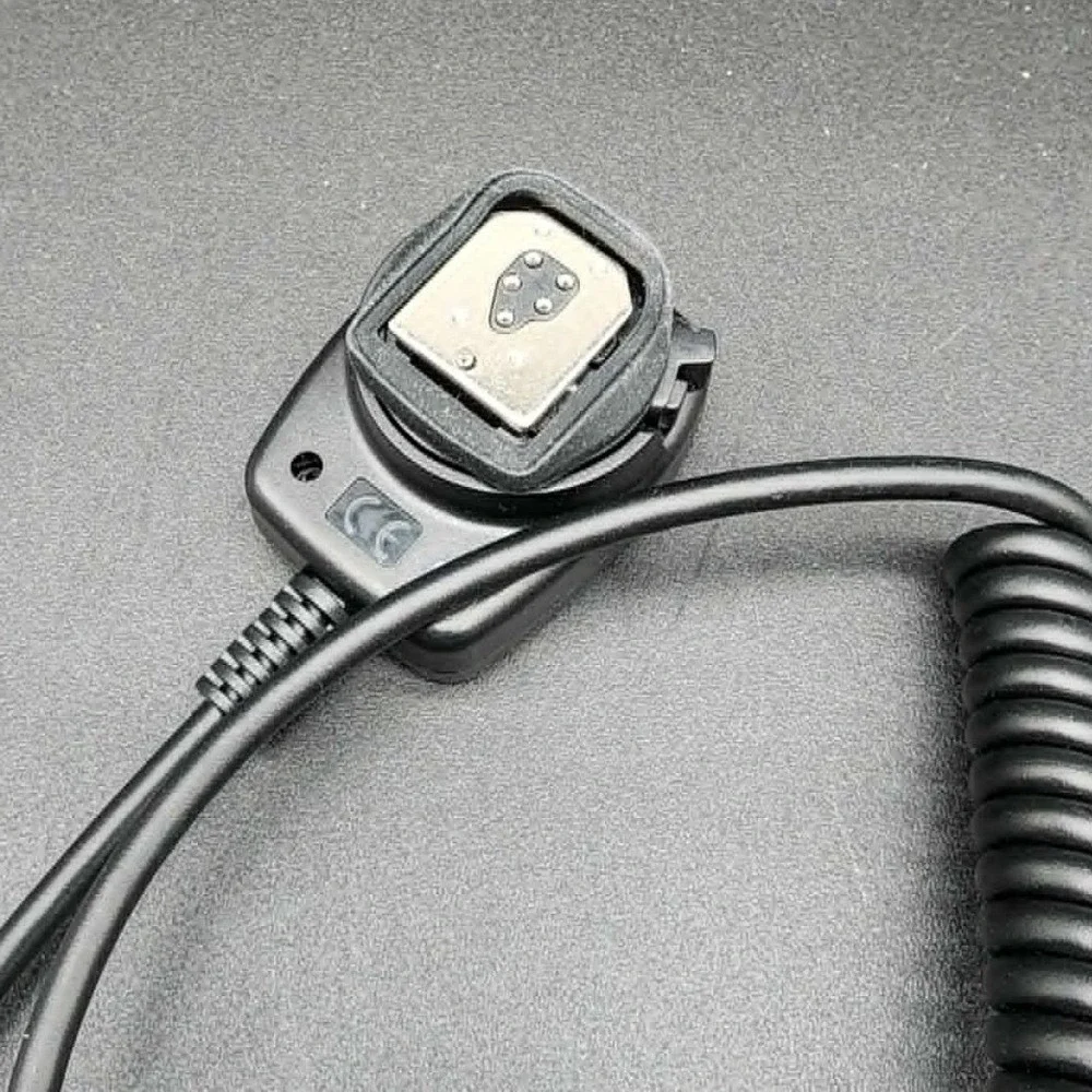 JJC Black FC-E3 Off-Camera TTL Flash Cord for Canon EOS DSLR Speedlite Coiled